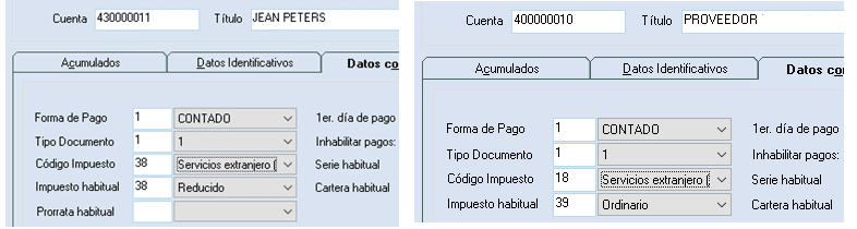 servicios en el extranjero