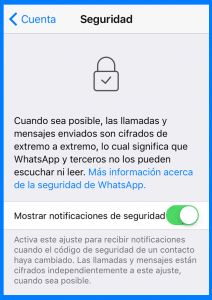 seguridad en whatsapp