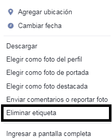 eliminar etiqueta