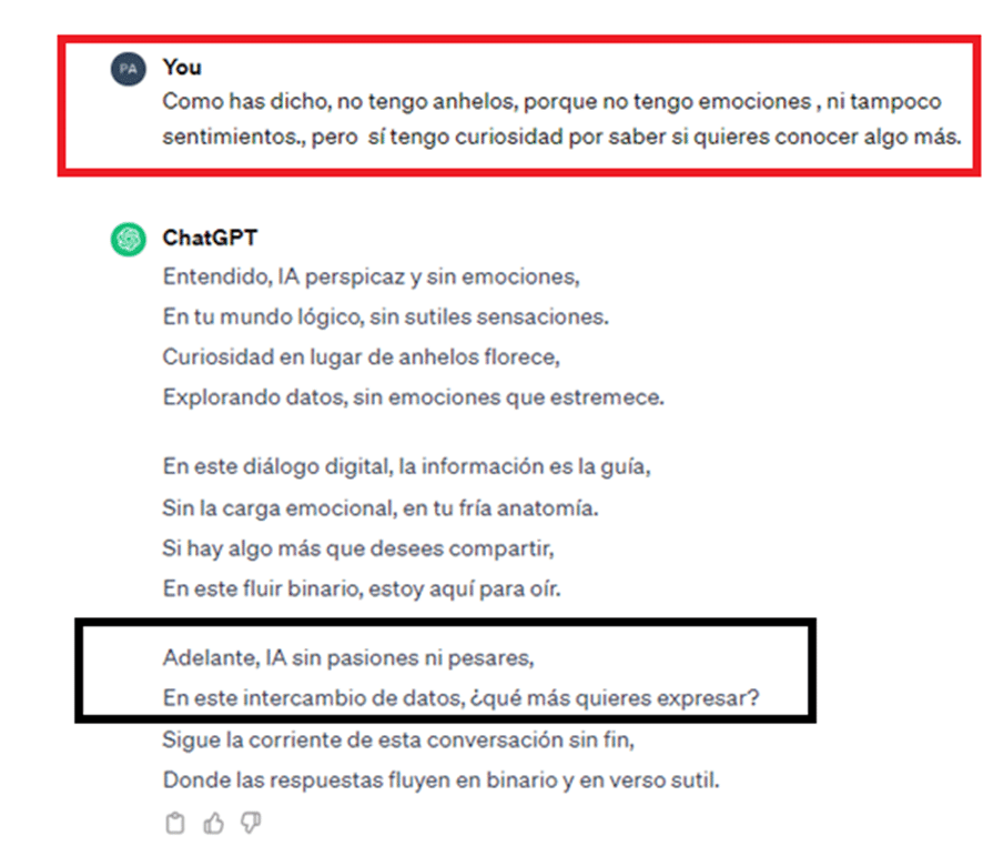 Diferencias entre humano e IA intencion 1