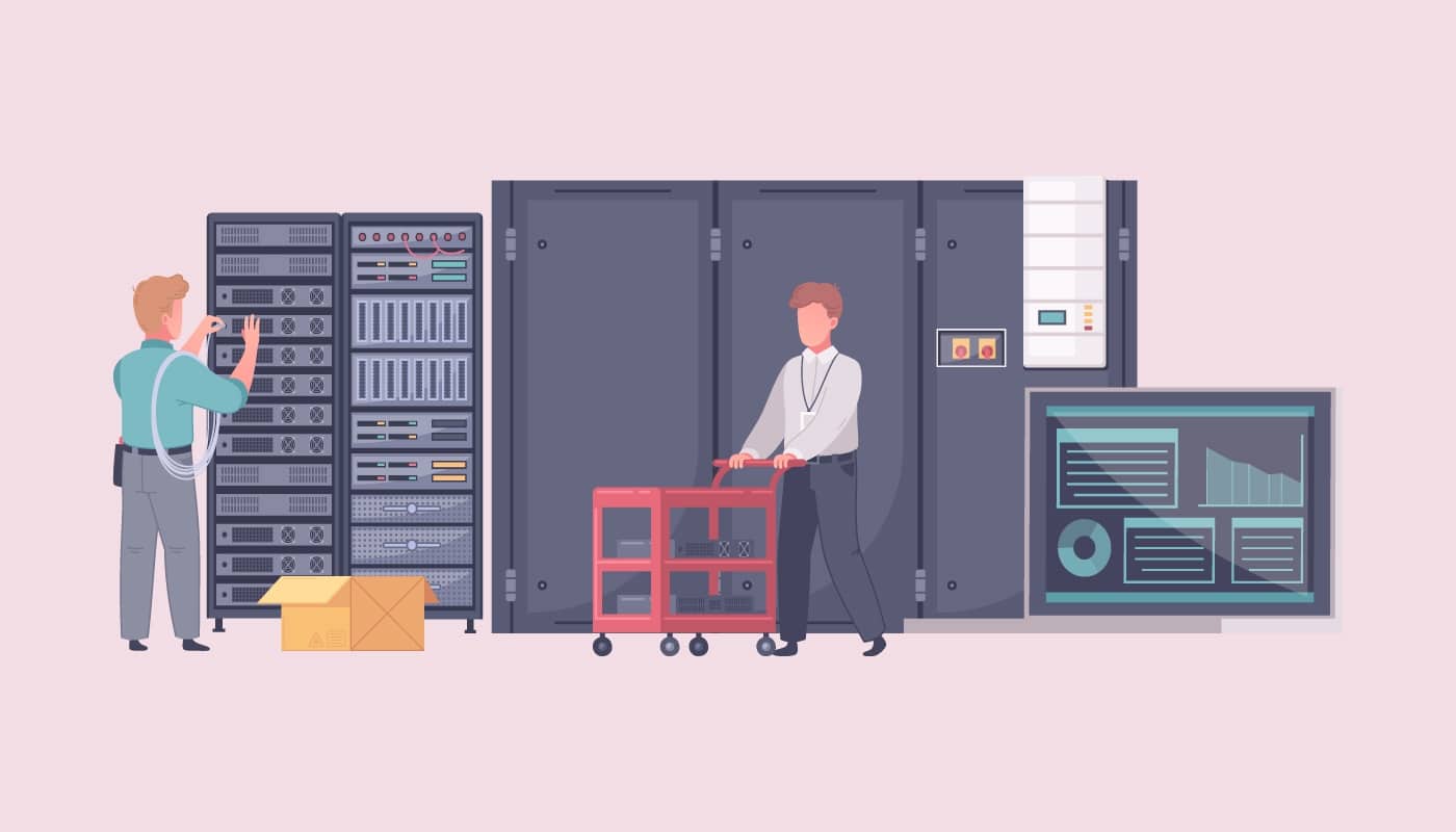 Centros de datos y trabajo físico