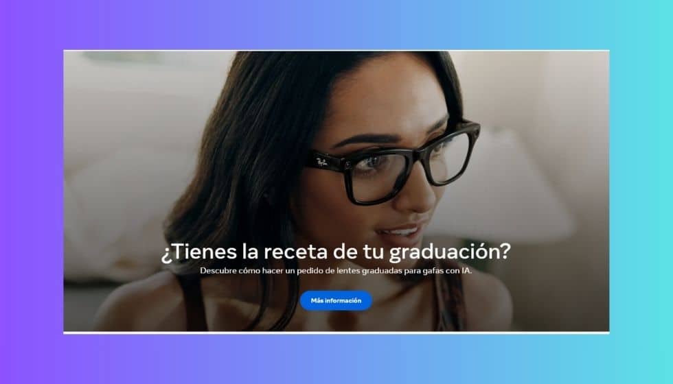Rayban con IA graduadas