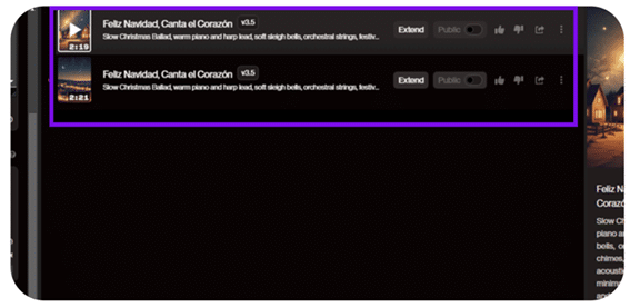 Tutorial SUNO villancicos navideños 5 Tutorial SUNO villancicos navideños 5